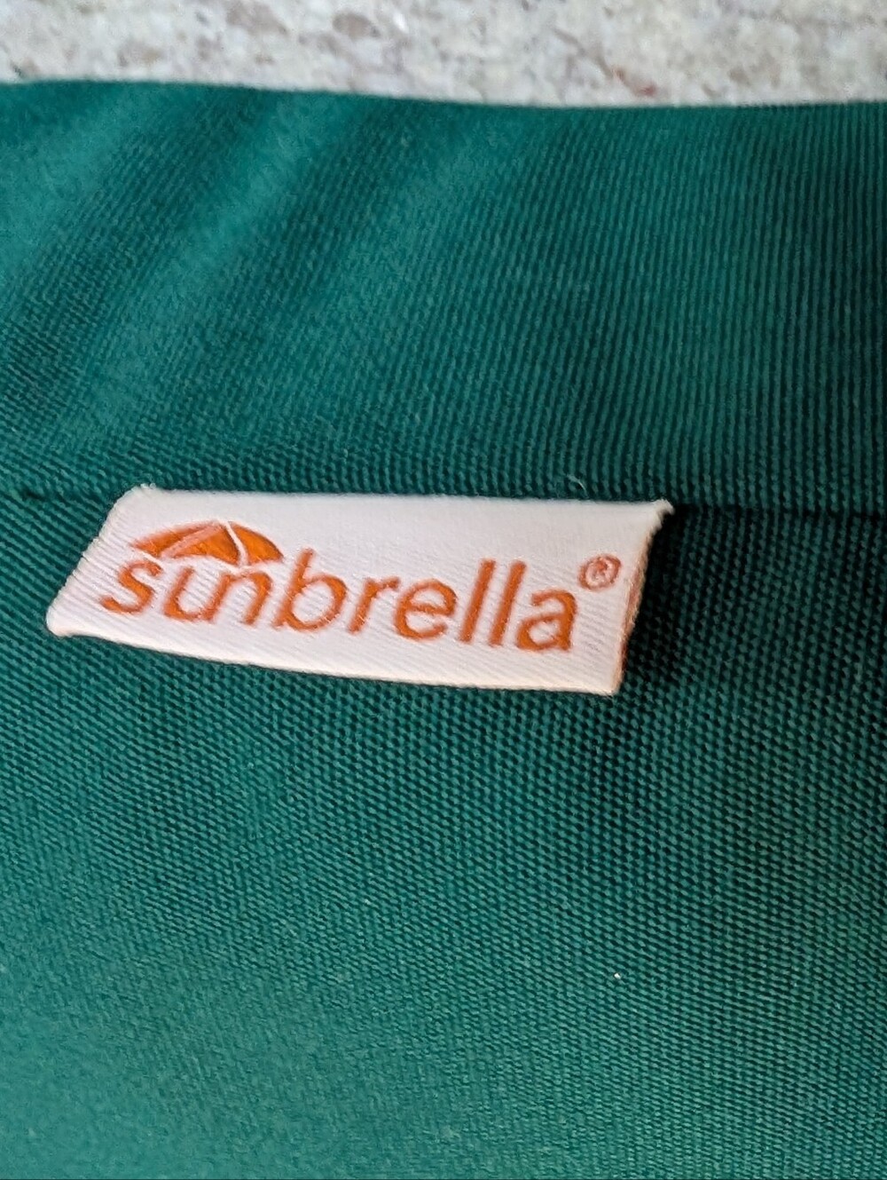 L.L. Bean Sunbrella Adirondack Chair Seat & Back Cushion Sunbrella Canvas Green